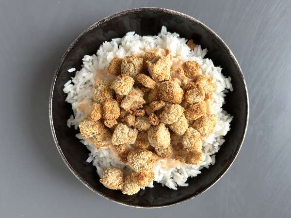 Sprød tofu: den vegetariske version af sprød kylling - Forberedelse trin 5