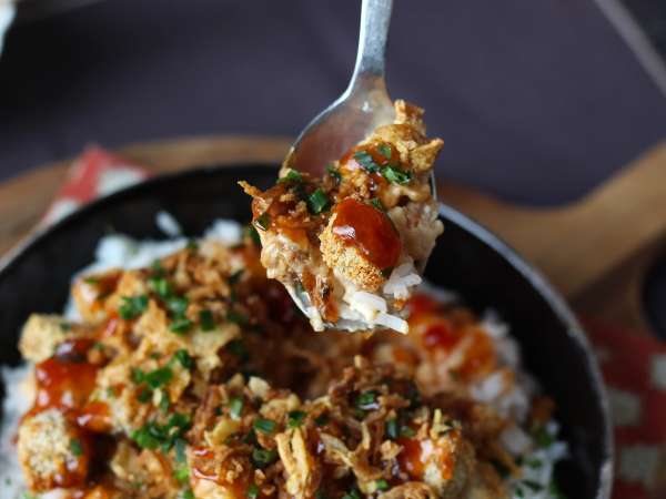 Sprød tofu: den vegetariske version af sprød kylling - Forberedelse trin 7