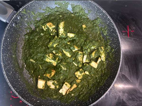 Palak tofu: indisk karryret med spinat og tofu - Forberedelse trin 10