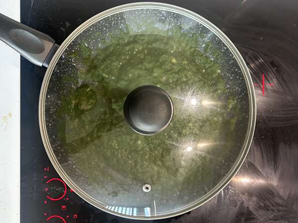 Palak tofu: indisk karryret med spinat og tofu - Forberedelse trin 9