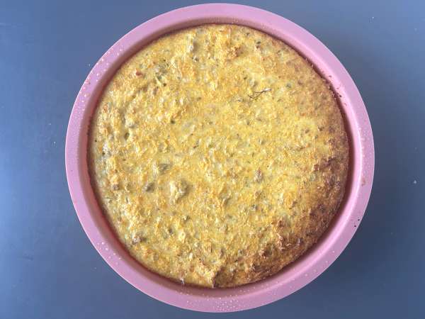 Quiche uden bund med tun, gulerødder og cottage cheese: nem og proteinrig - Forberedelse trin 9