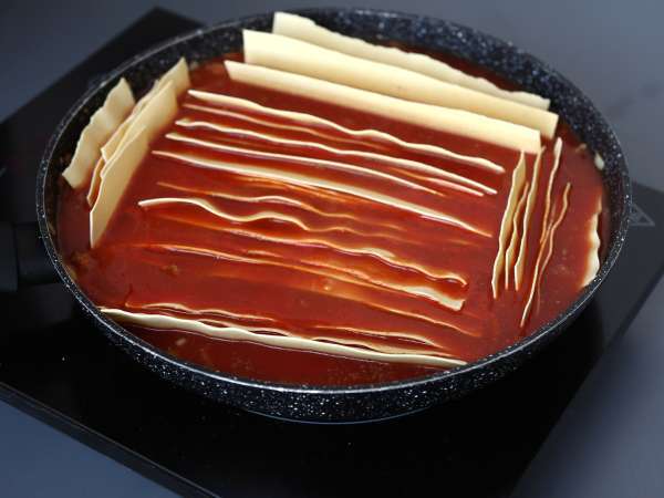Lasagne bolognese på panden - Forberedelse trin 4