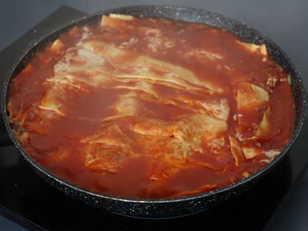 Lasagne bolognese på panden - Forberedelse trin 7