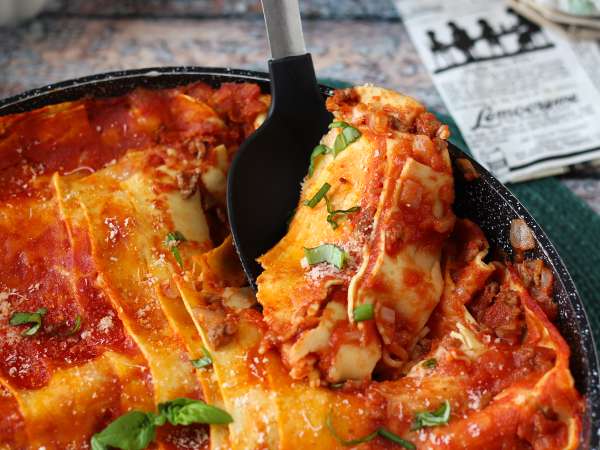 Lasagne bolognese på panden - Forberedelse trin 8