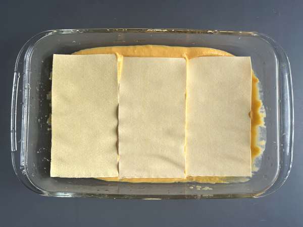 Lasagne med butternutgræskar, spinat og ricotta - Forberedelse trin 5