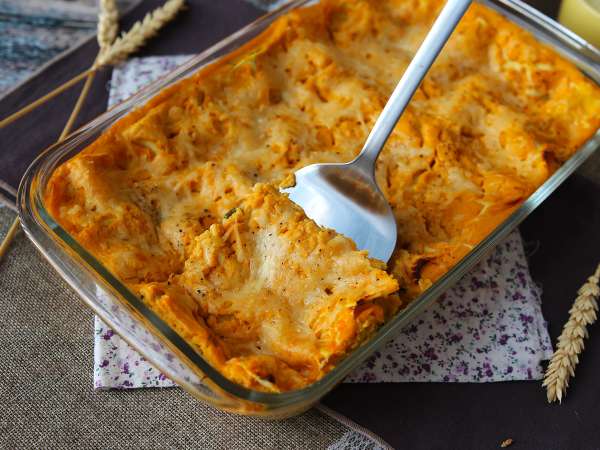 Lasagne med butternutgræskar, spinat og ricotta - Forberedelse trin 10