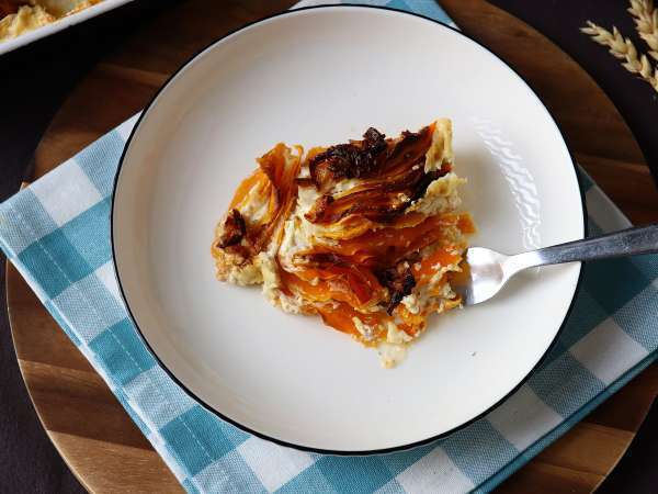 Butternutgratin i airfryer à la dauphinois - Forberedelse trin 8