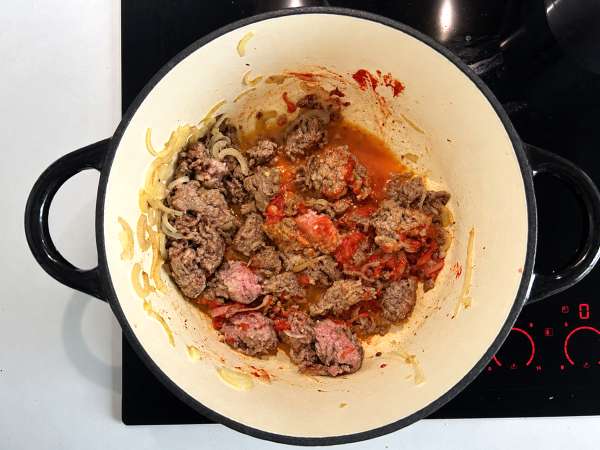 One-pot-ret med græskar og hakket kød: cremet og varmende - Forberedelse trin 3