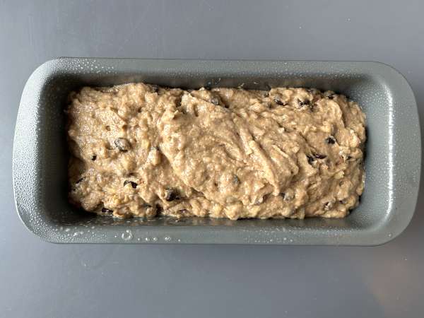 Vegansk bananbrød med miso, valnødder og mørk chokolade - Forberedelse trin 7