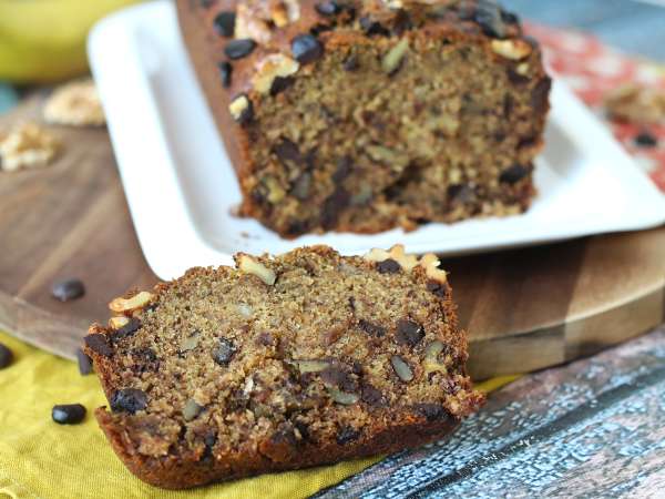 Vegansk bananbrød med miso, valnødder og mørk chokolade - Forberedelse trin 10