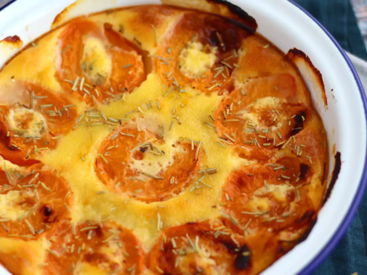 Abrikosgratin med kokosmælk - foto 4