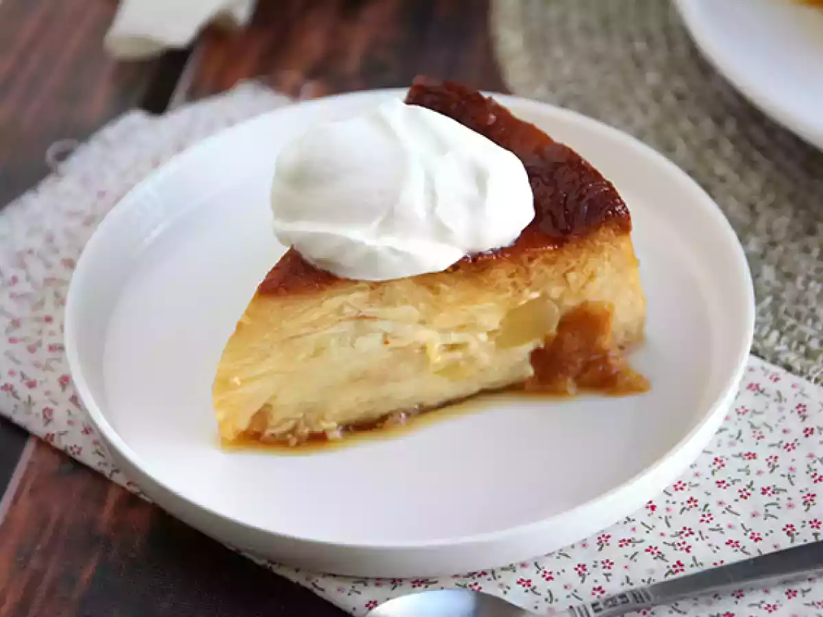 Æble- og karamelbudding med croissanter - foto 6
