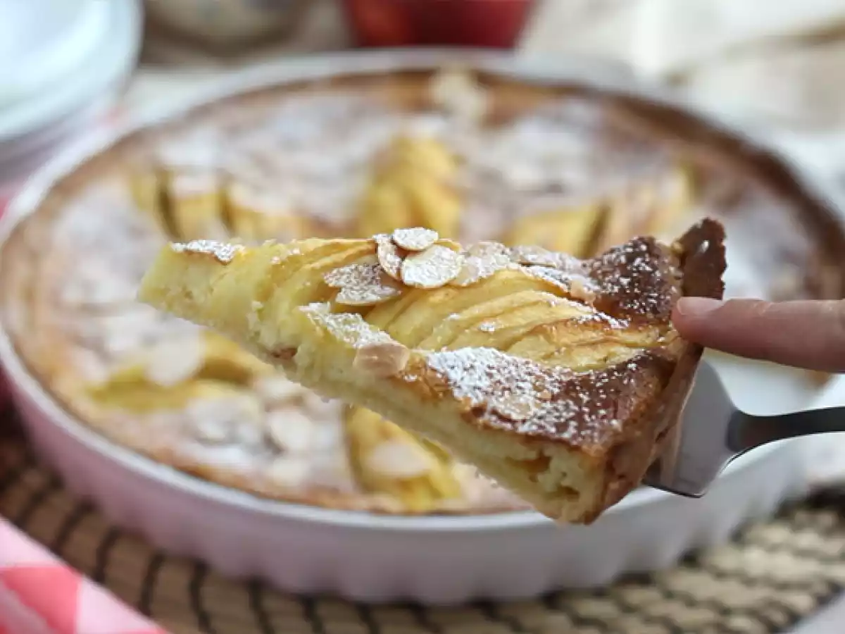 Æble- og mandelkage (Tarte normande) - foto 3