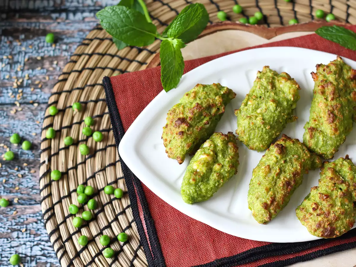 Ærteboller med feta i airfryer – lækre og lynhurtige at lave! - foto 5
