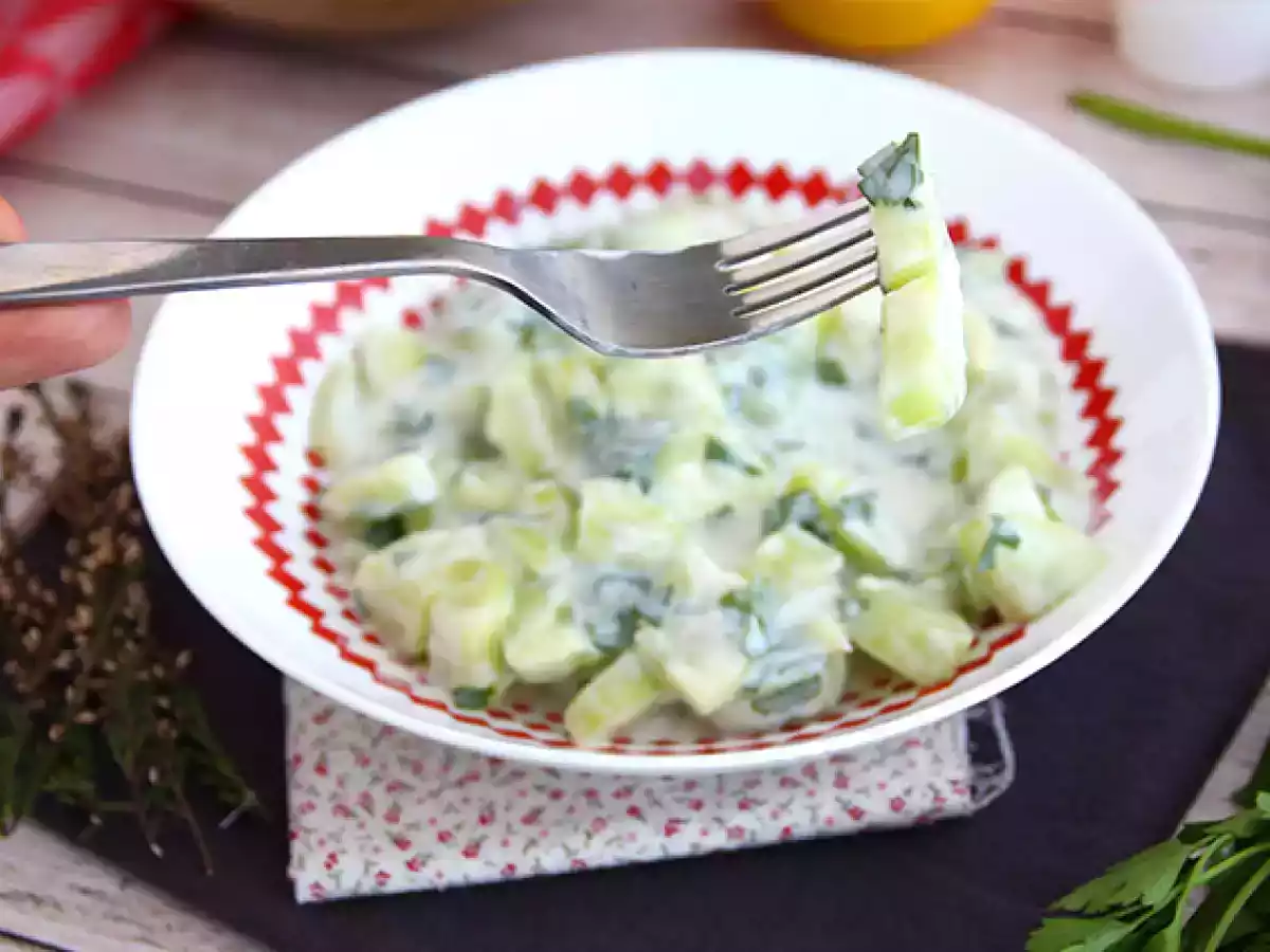 Agurk med yoghurtsauce - foto 4