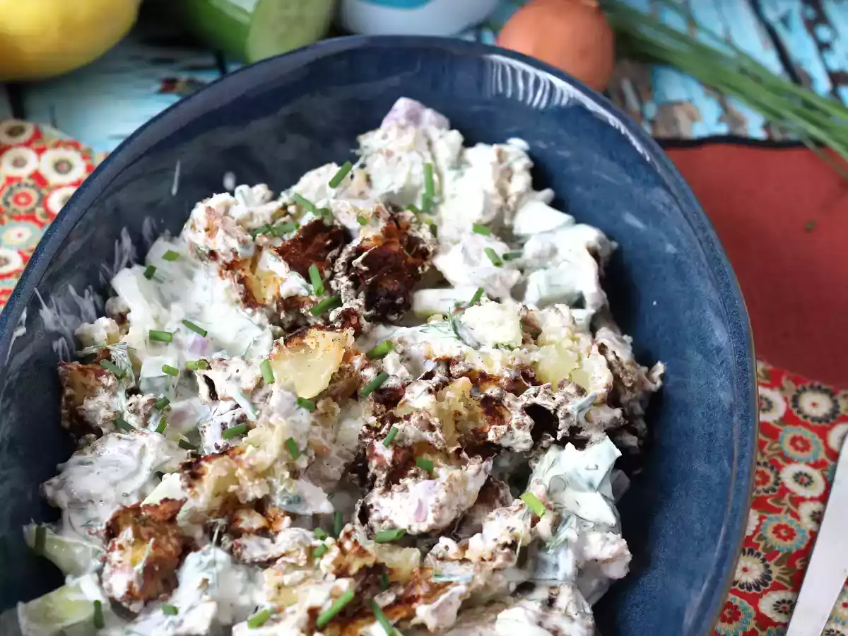 Agurk og sprød kartoffelsalat - foto 3