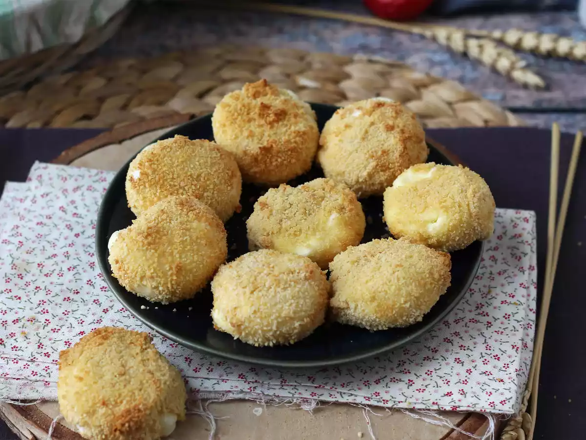 Air fryer panerede babybels