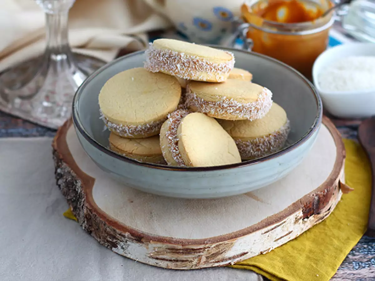 Alfajores – argentinske småkager med dulce de leche og kokos