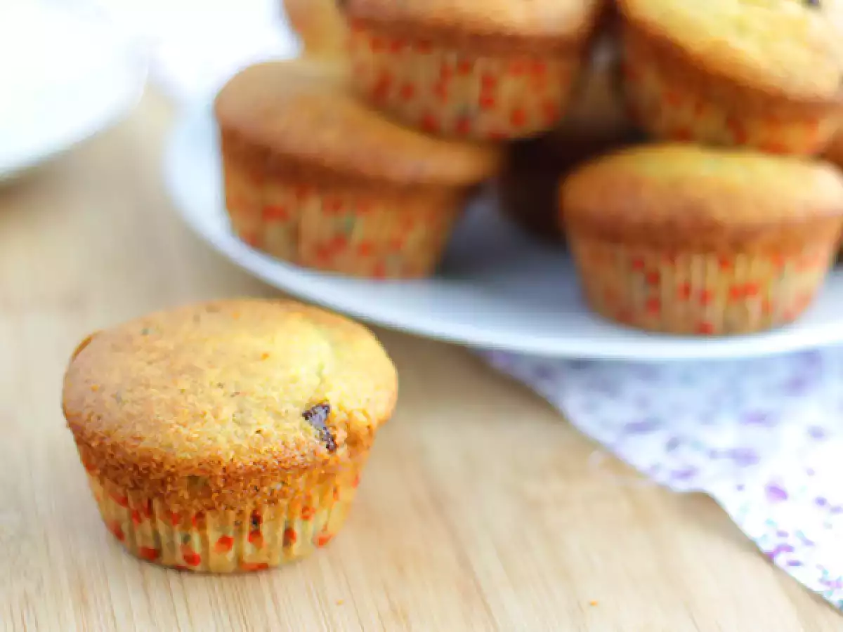 Amerikanske muffins med chokoladestykker - foto 4