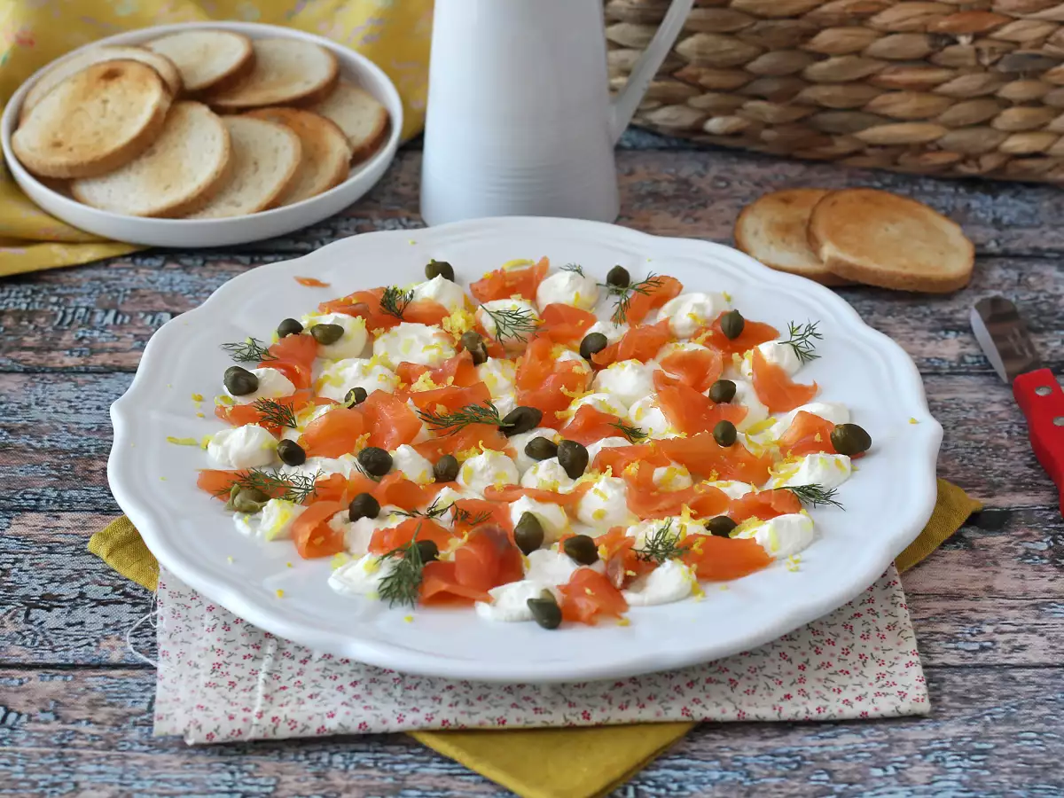 Aperitif-smørepålæg med røget laks - foto 2