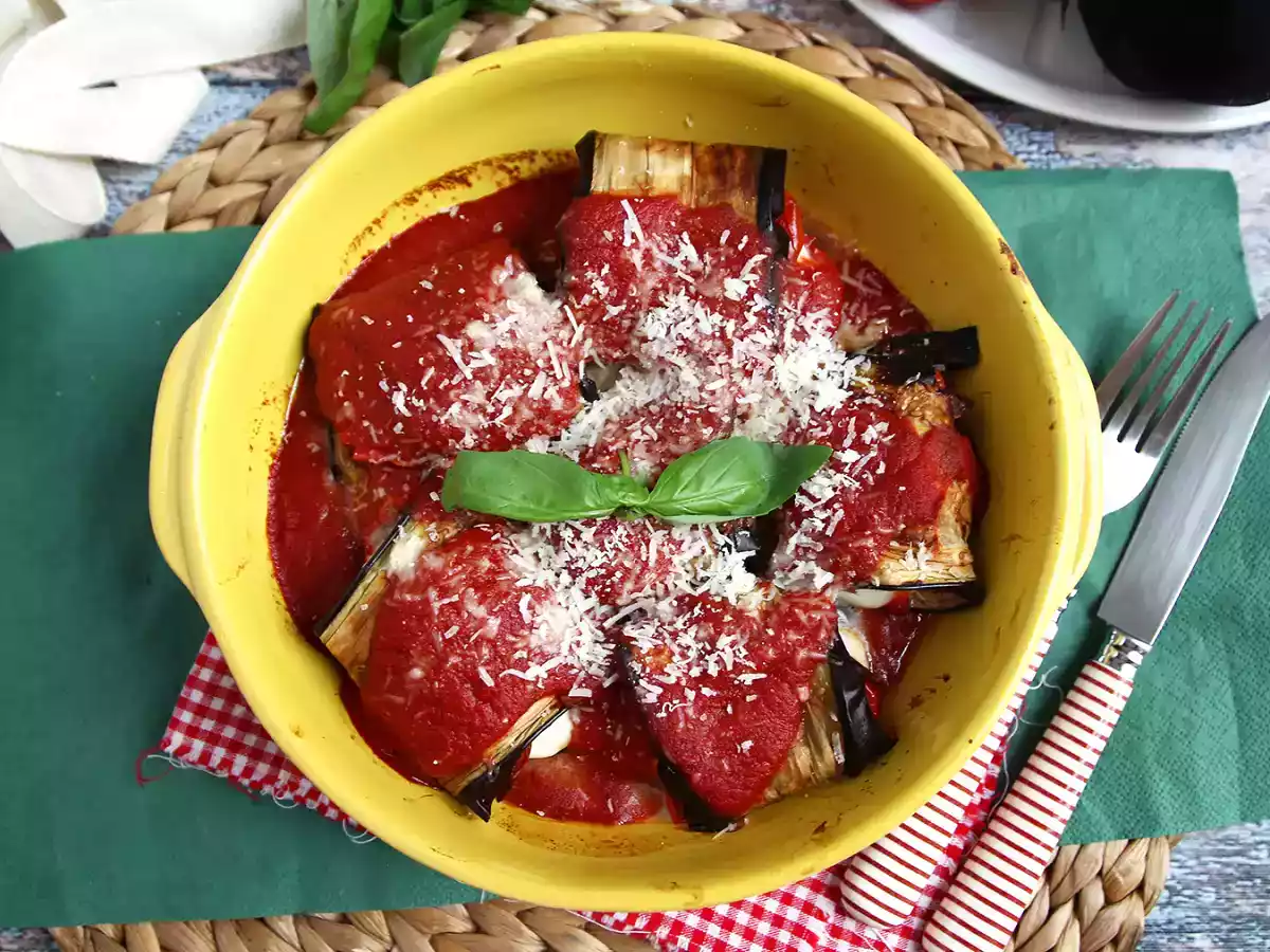 Aubergine parmigiana-ruller - foto 3