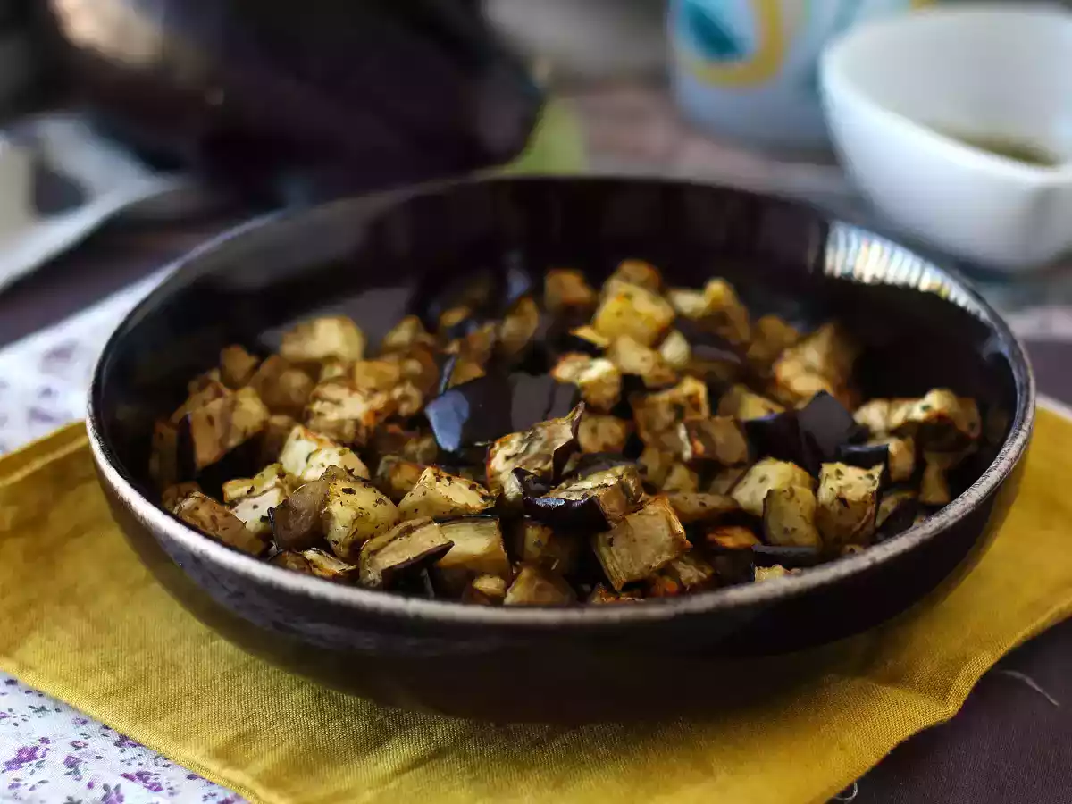Auberginer i airfryer: det lette tilbehør, der er klar på ingen tid