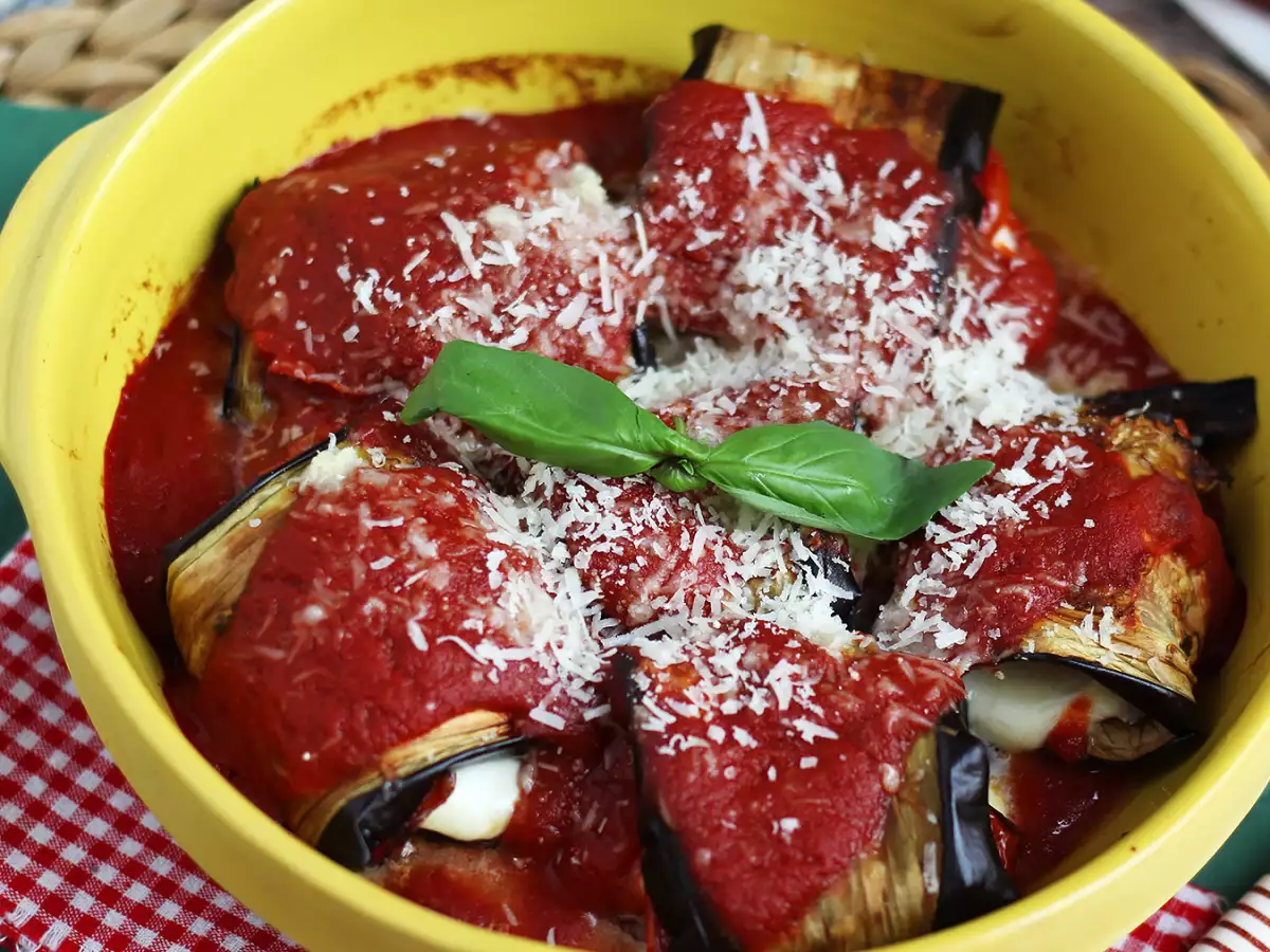 Aubergineruller à la parmigiana - foto 2