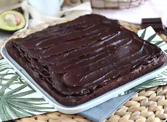 Avocado- og chokoladebrownie uden smør - laktosefri