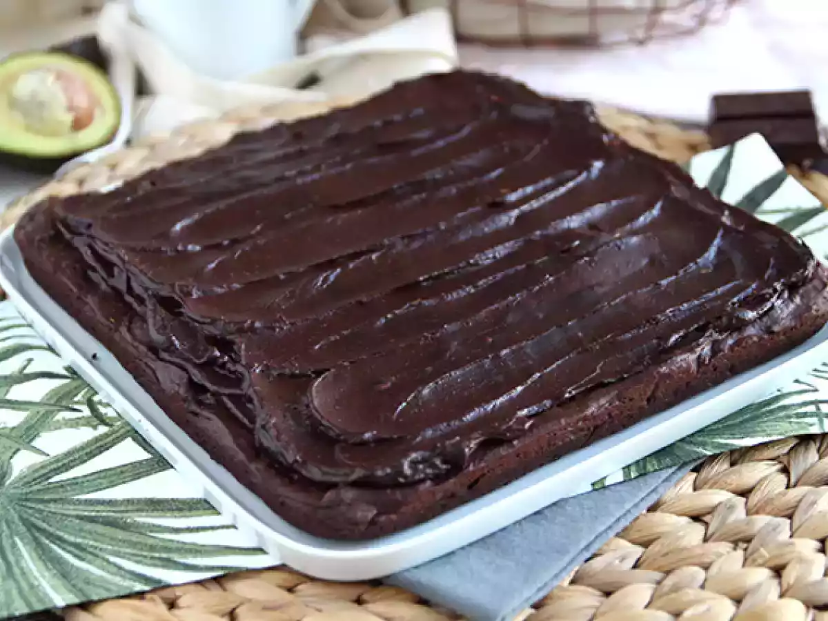 Avocado- og chokoladebrownie uden smør - laktosefri