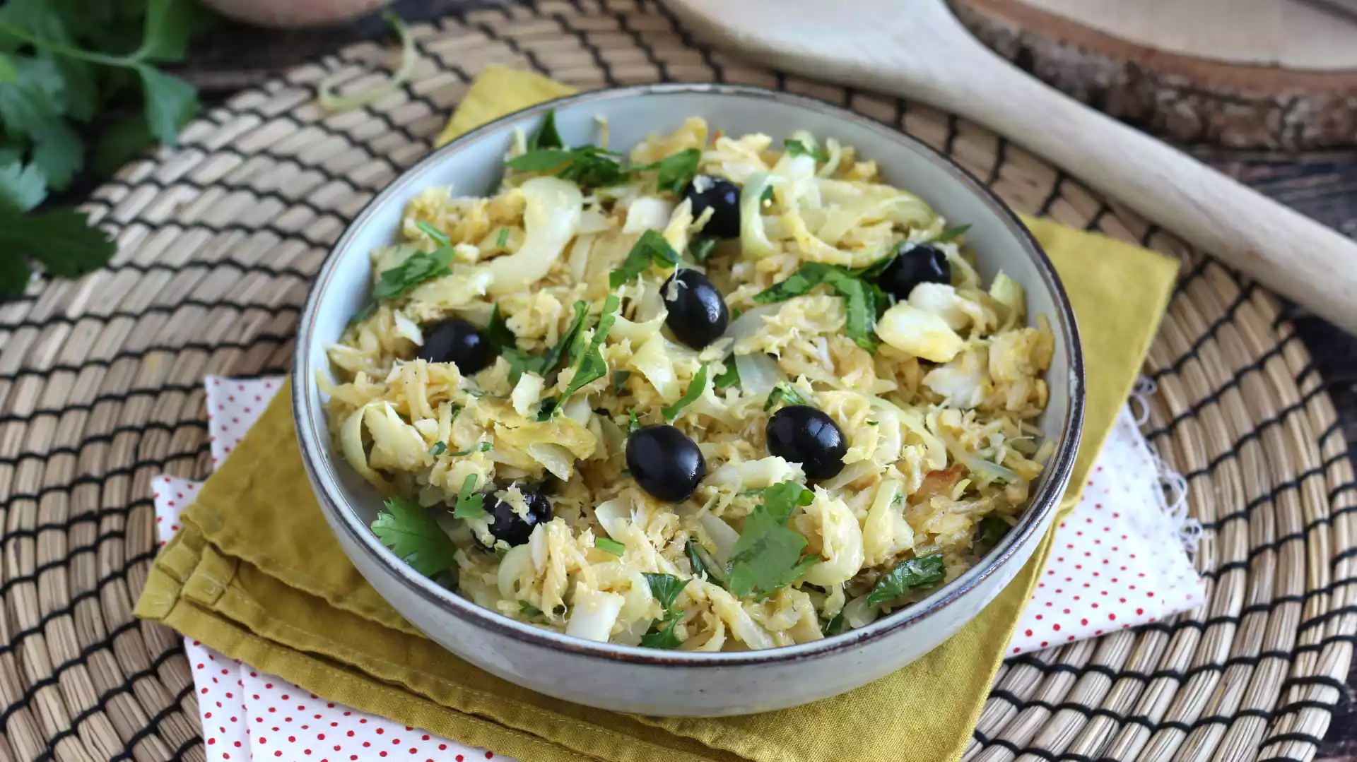 Bacalhau à brás fra petitchef