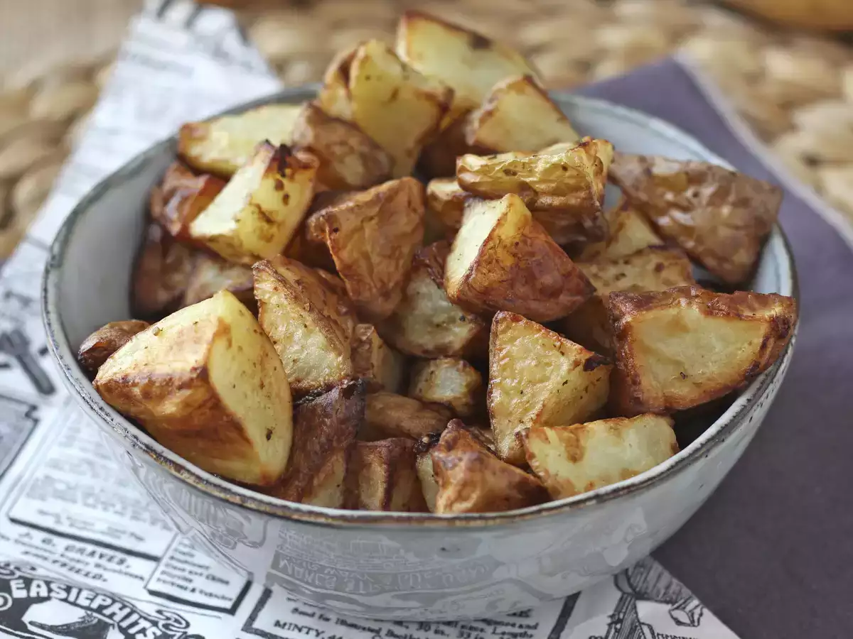 Bagte kartofler i airfryer