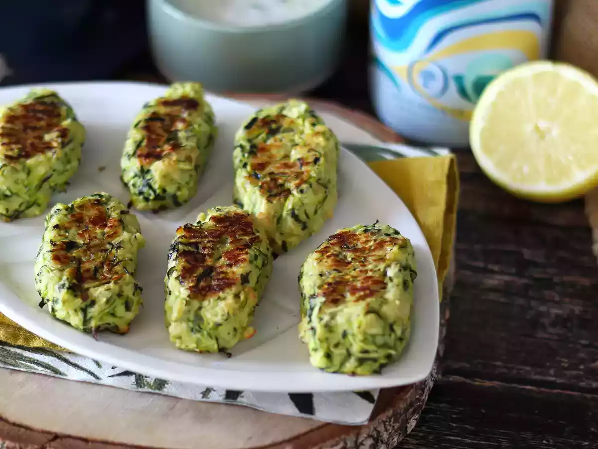 Bagte kødboller af courgette - foto 4