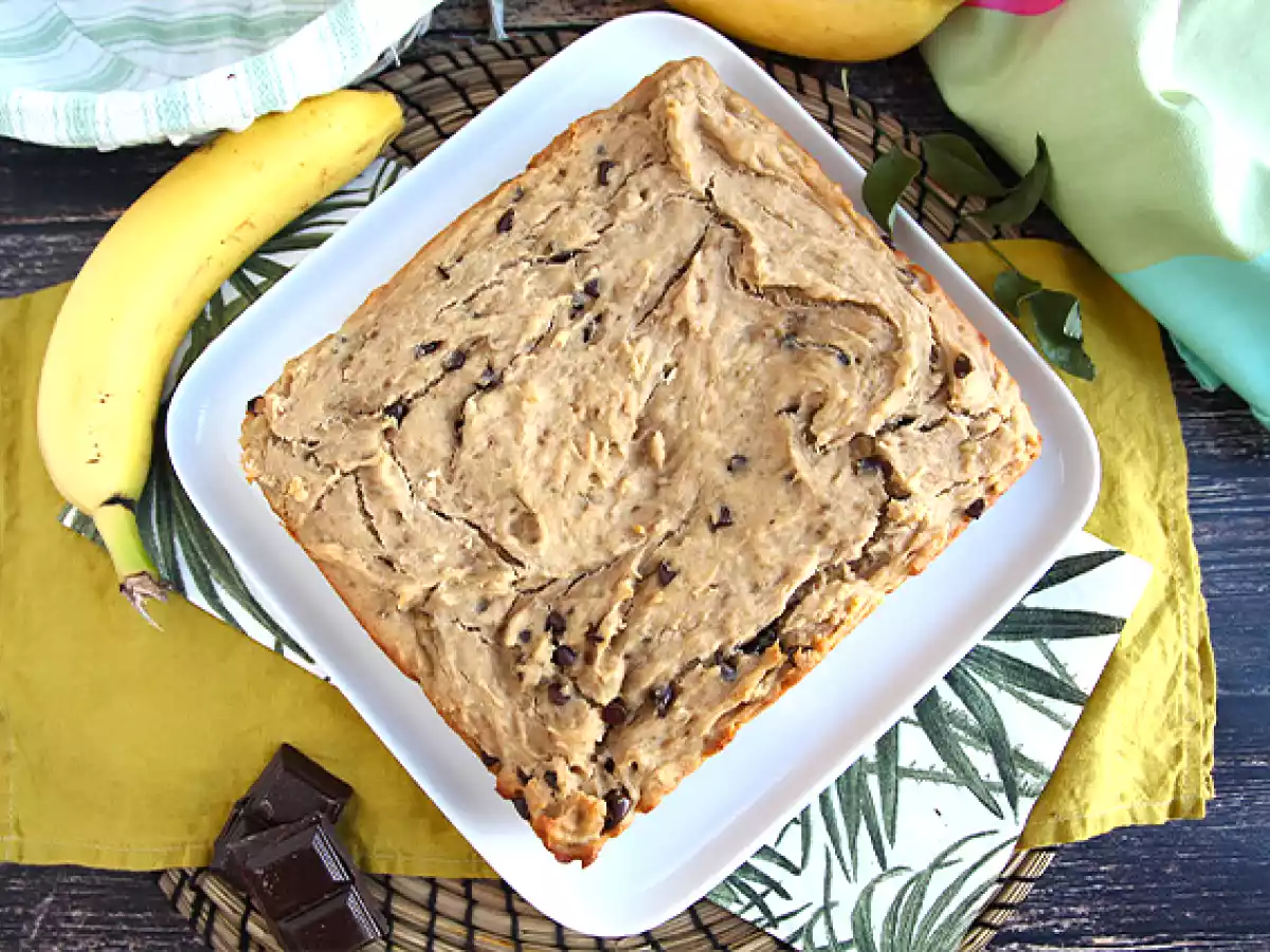 Banan- og chokoladekage - Vegansk og glutenfri - foto 3