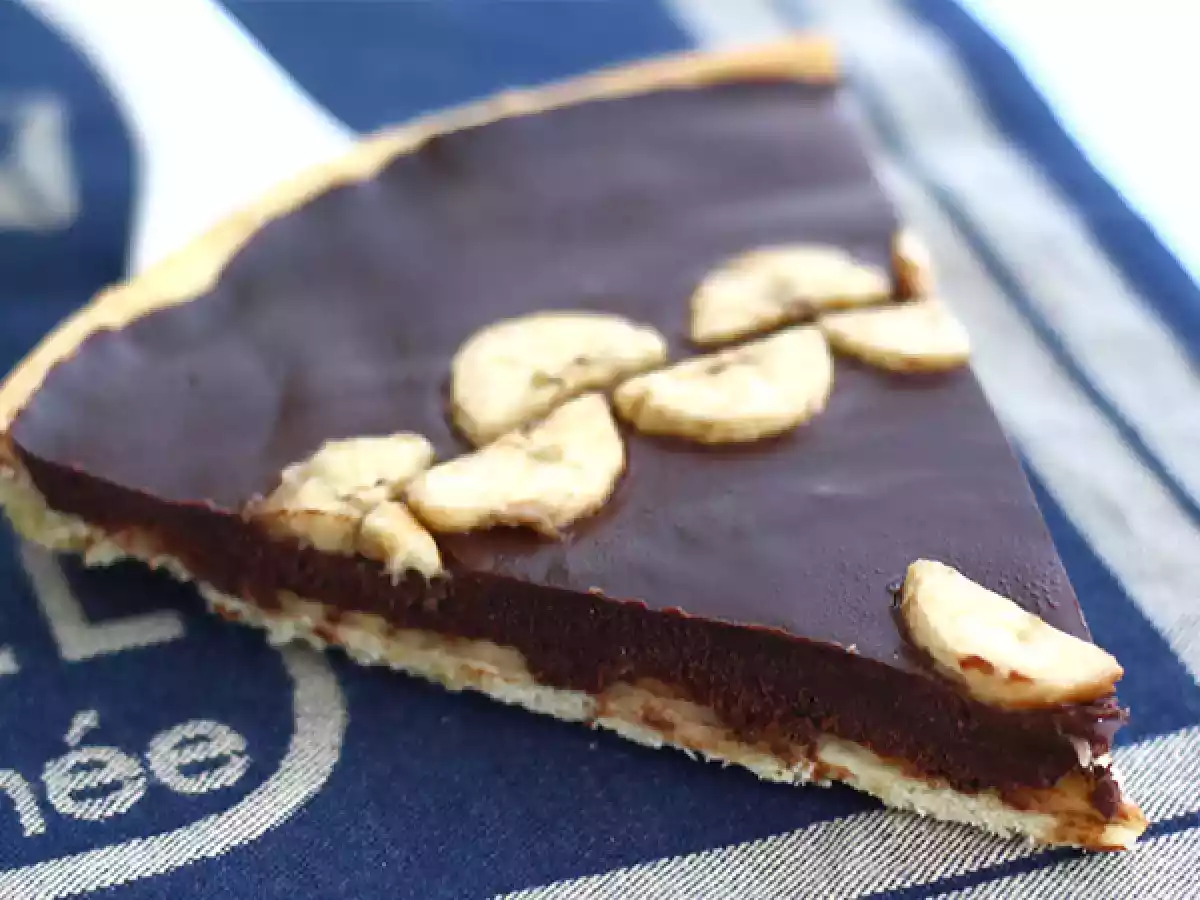 Banan- og chokoladetærte (trin for trin) - foto 3