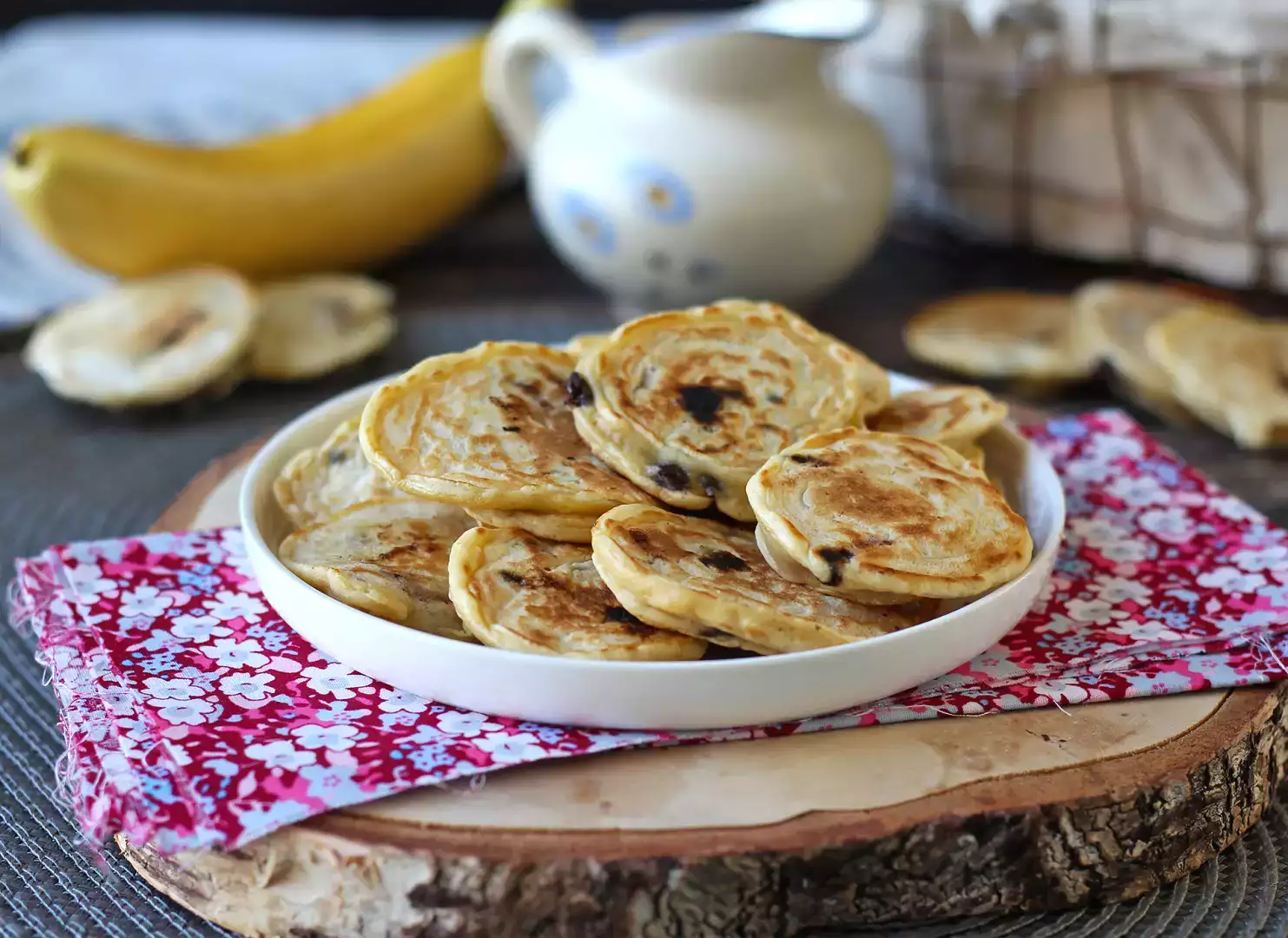 Bananpandekager uden tilsat sukker, perfekte til morgenmad!