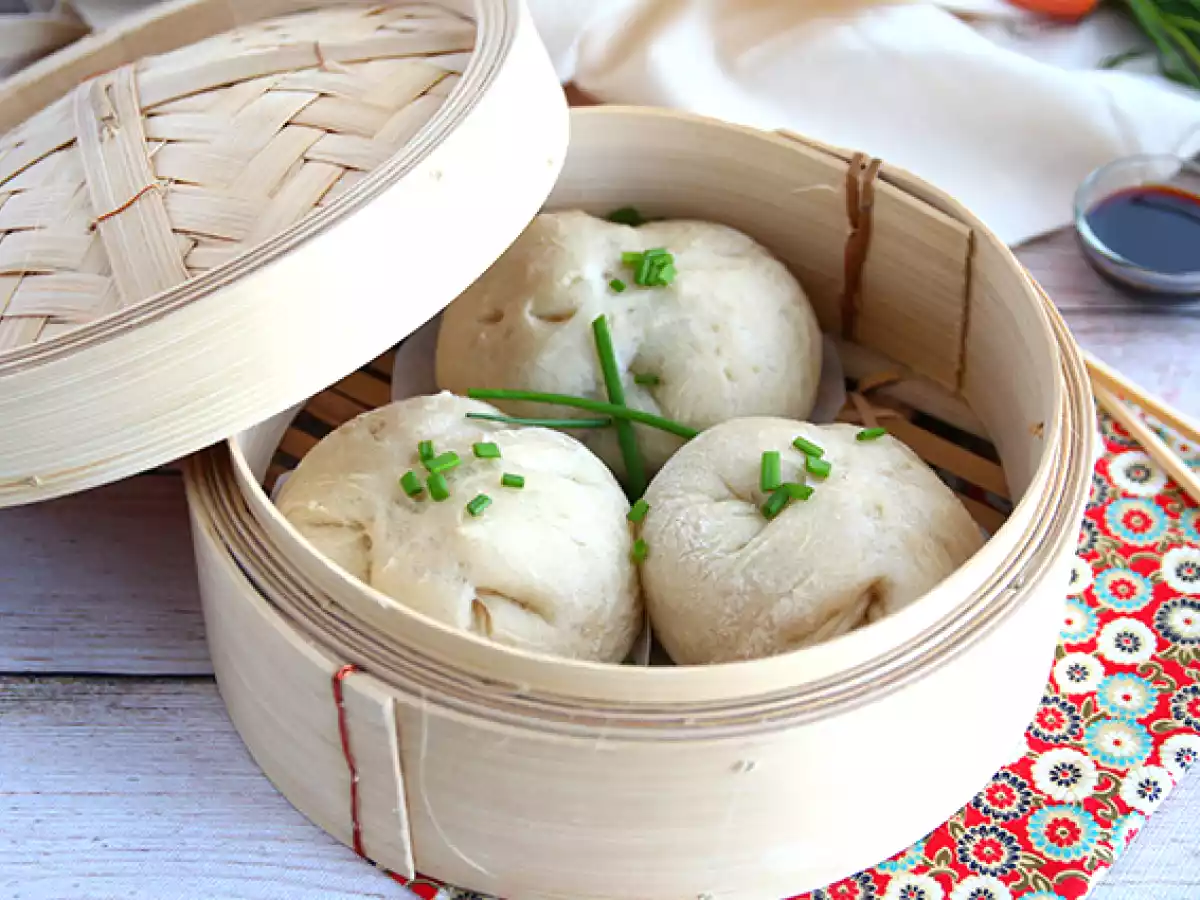 Banh Bao, små dampede boller - foto 2