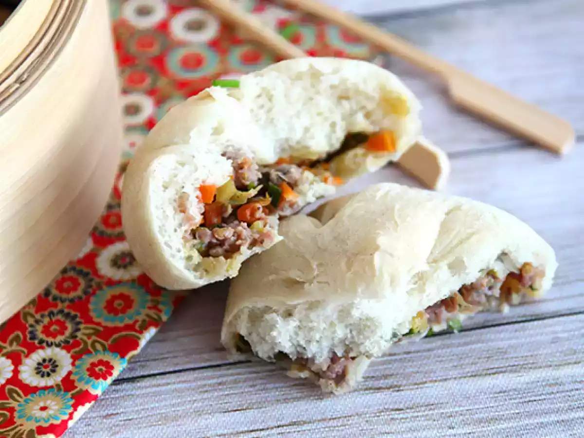 Banh Bao, små dampede boller - foto 3