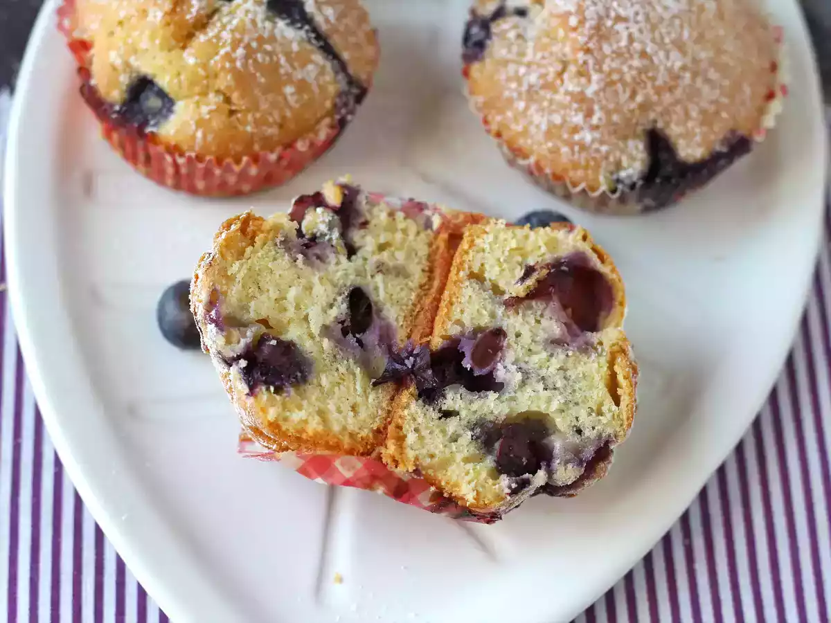 Blåbærmuffins, en miniudgave af pyreneertærte! - foto 2
