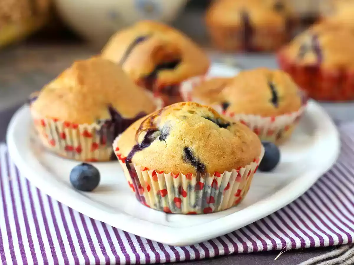 Blåbærmuffins, en miniudgave af pyreneertærte! - foto 3