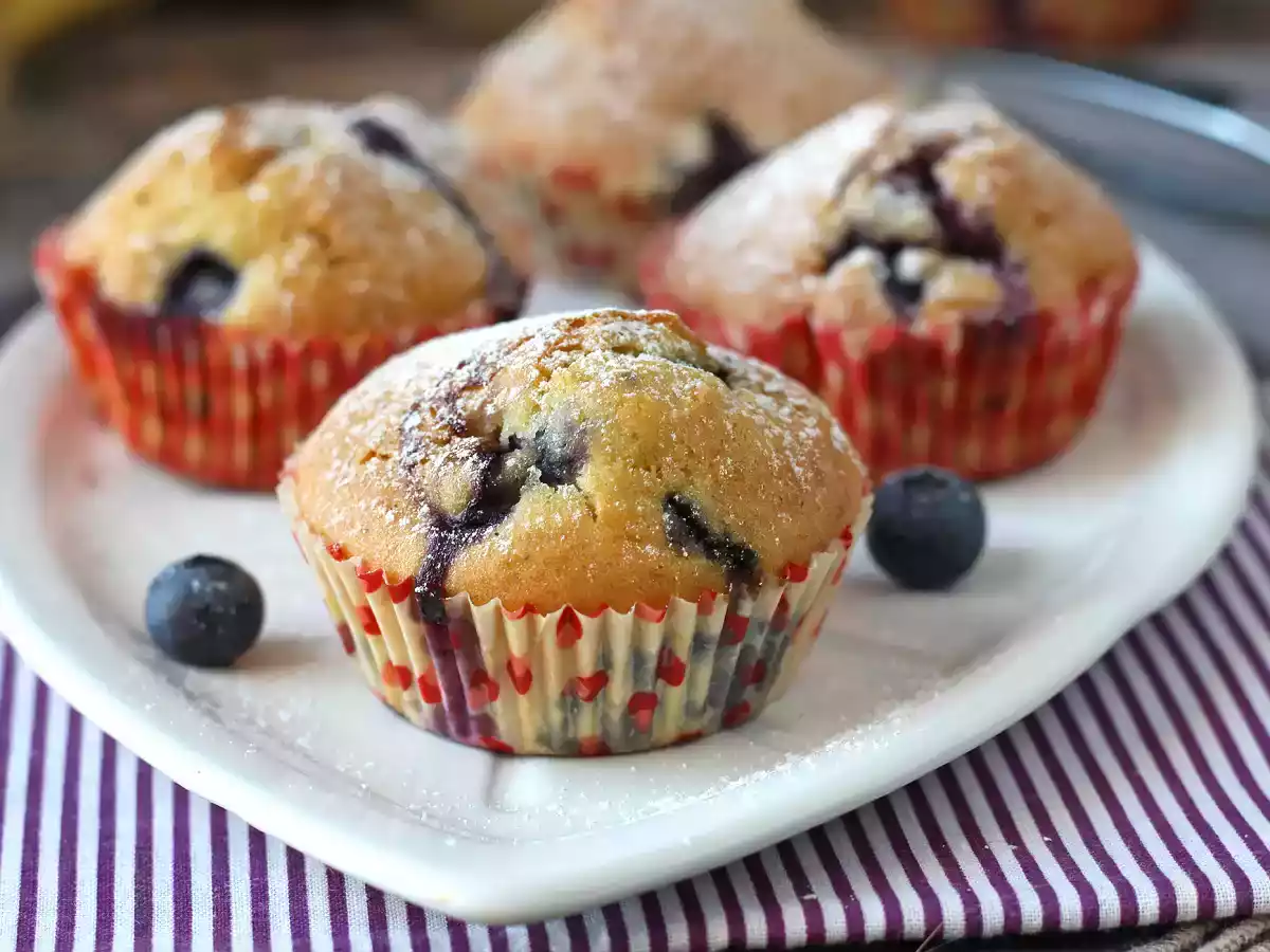 Blåbærmuffins, en miniudgave af pyreneertærte! - foto 5