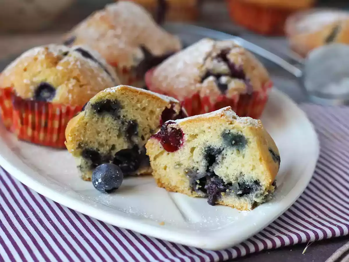 Blåbærmuffins, en miniudgave af pyreneertærte! - foto 6