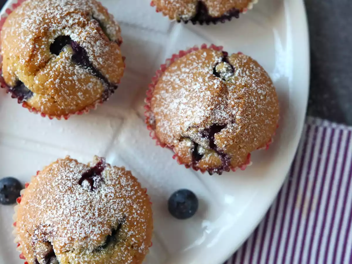 Blåbærmuffins, en miniudgave af pyreneertærte! - foto 7