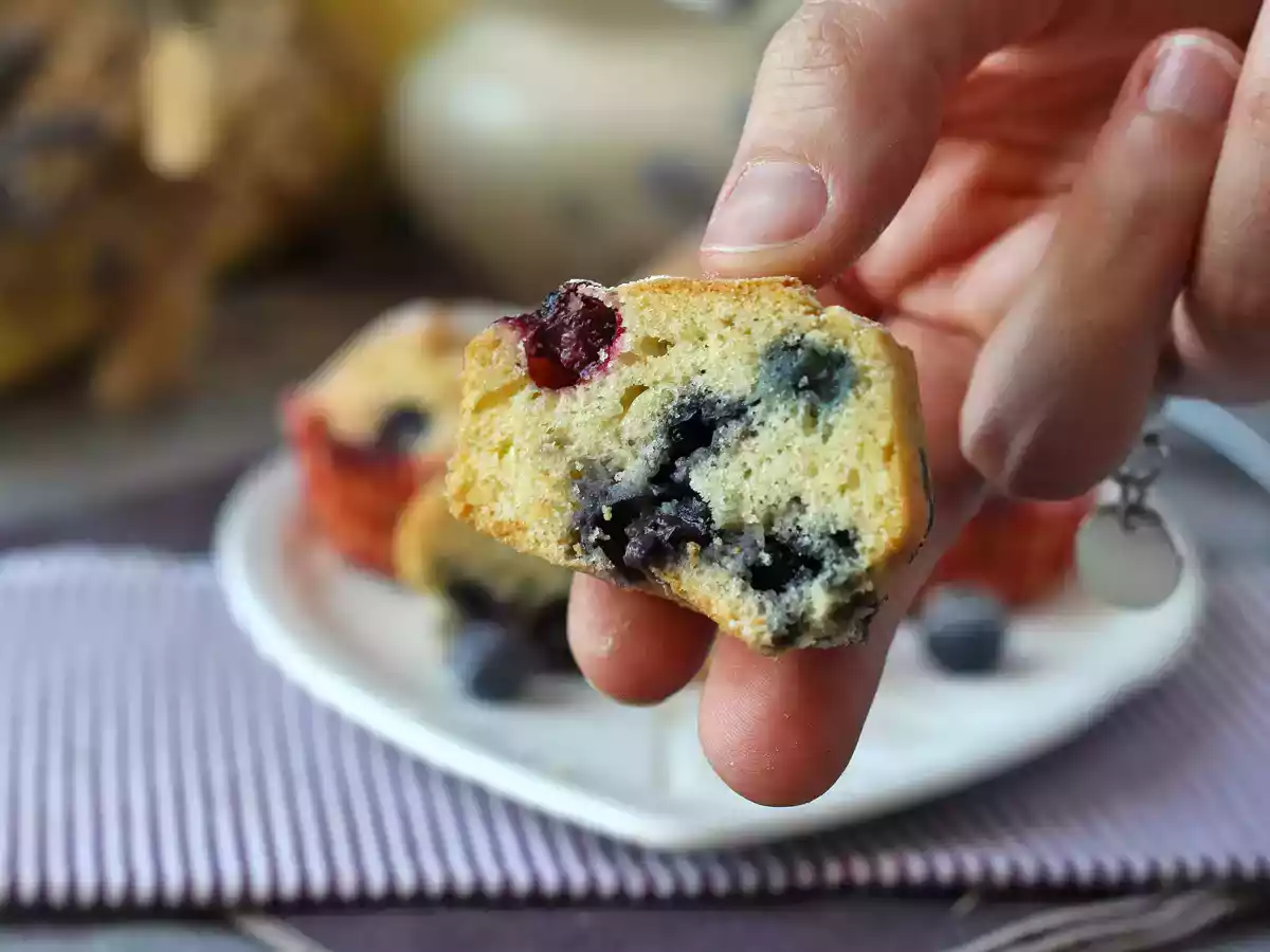 Blåbærmuffins, en miniudgave af pyreneertærte! - foto 8