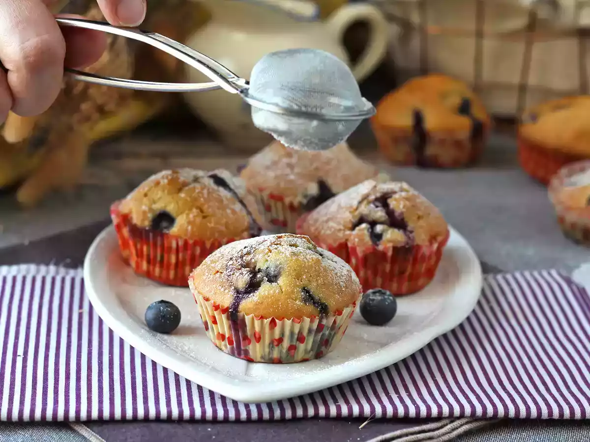 Blåbærmuffins, en miniudgave af pyreneertærte! - foto 10