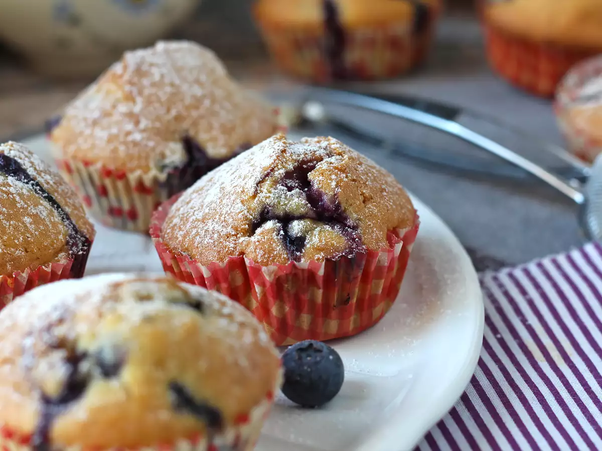 Blåbærmuffins – miniudgave af den klassiske pyrenæertærte