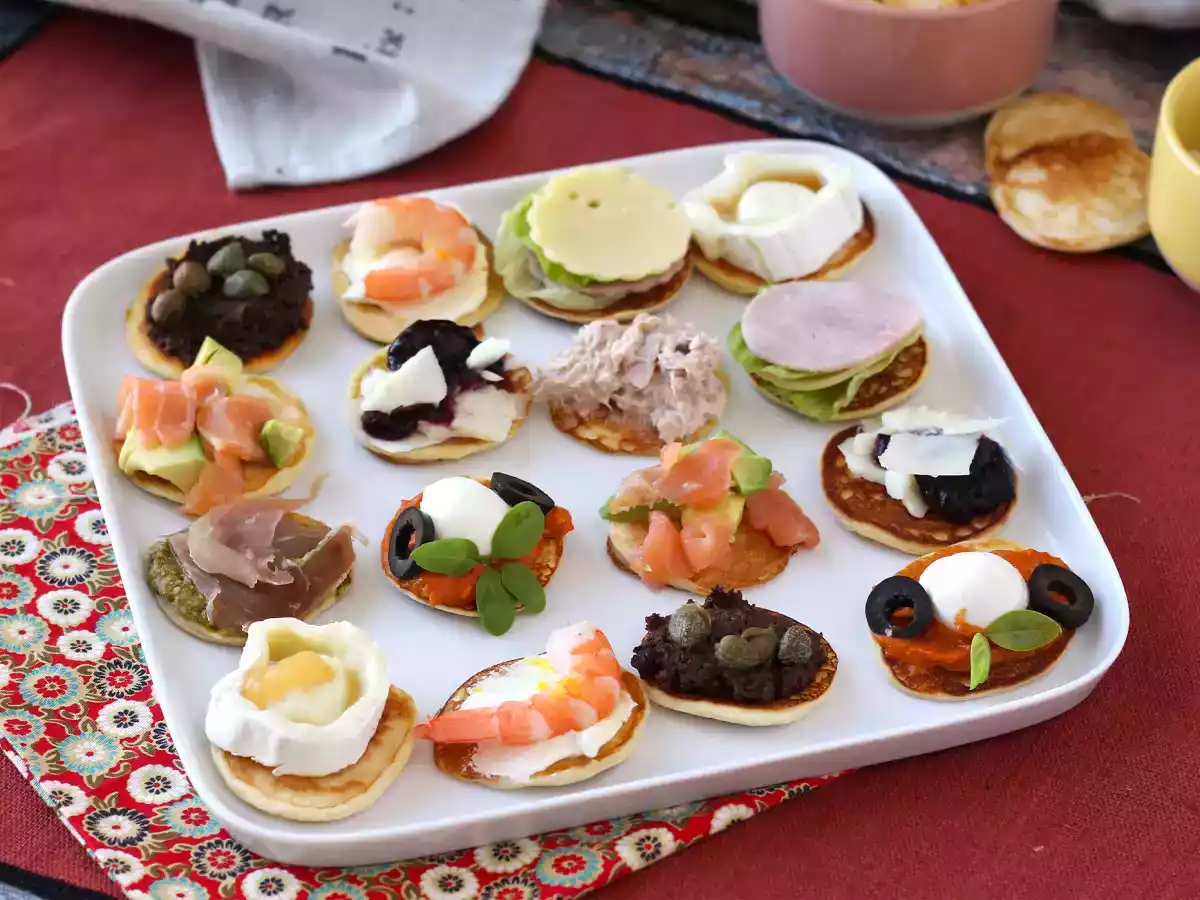 Blini-fad med fyld, den perfekte varierede aperitif til højtiden - foto 3