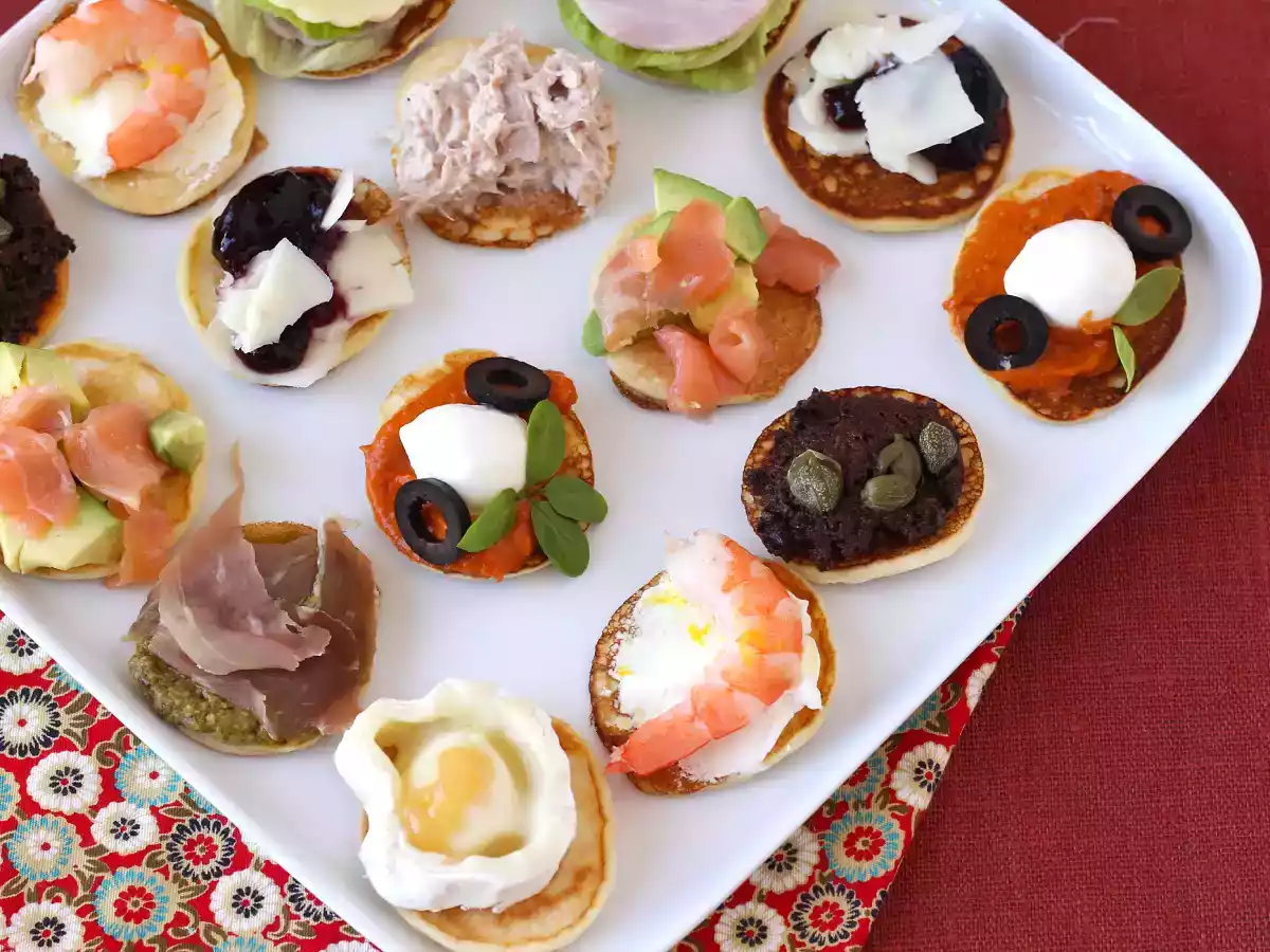 Blini-fad med fyld, den perfekte varierede aperitif til højtiden - foto 4