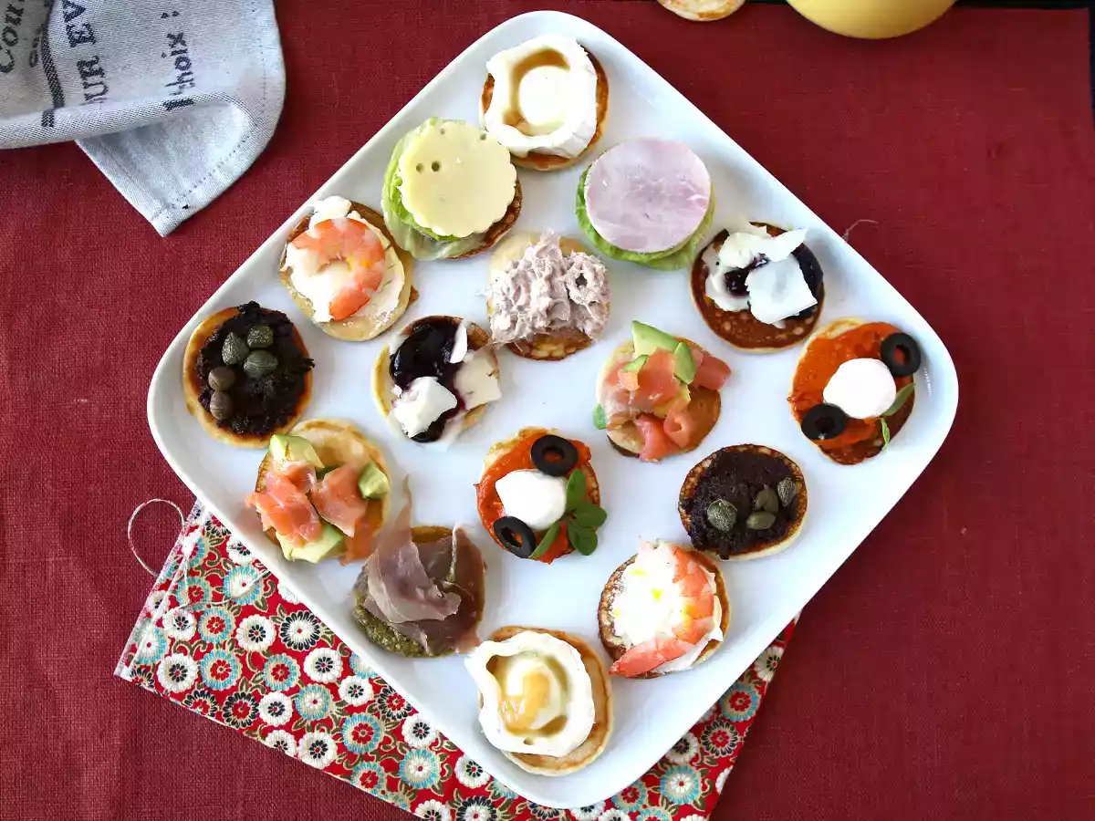 Blini-fad med fyld, den perfekte varierede aperitif til højtiden - foto 5