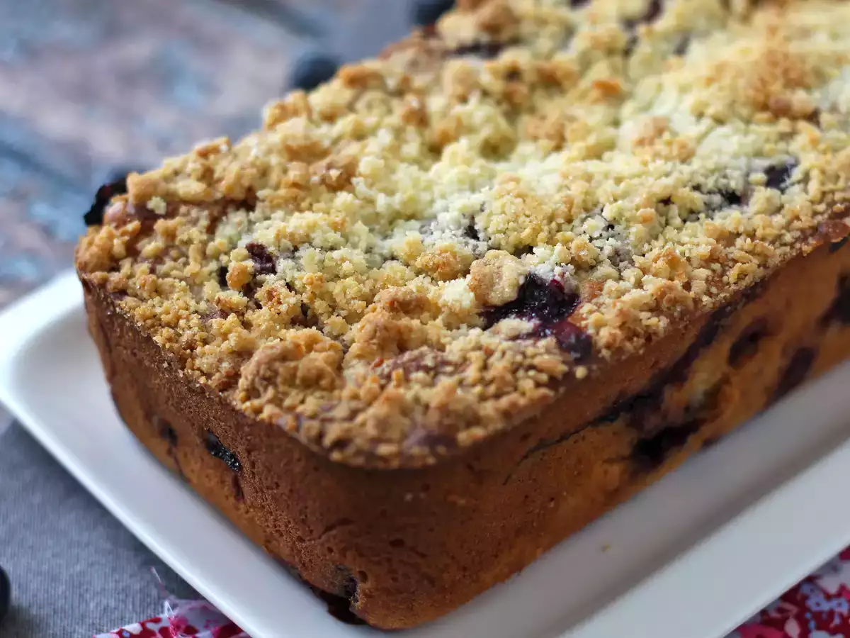 Blueberry crumble cake: Kagen, der kombinerer fondant, blødhed og sprødhed! - foto 8