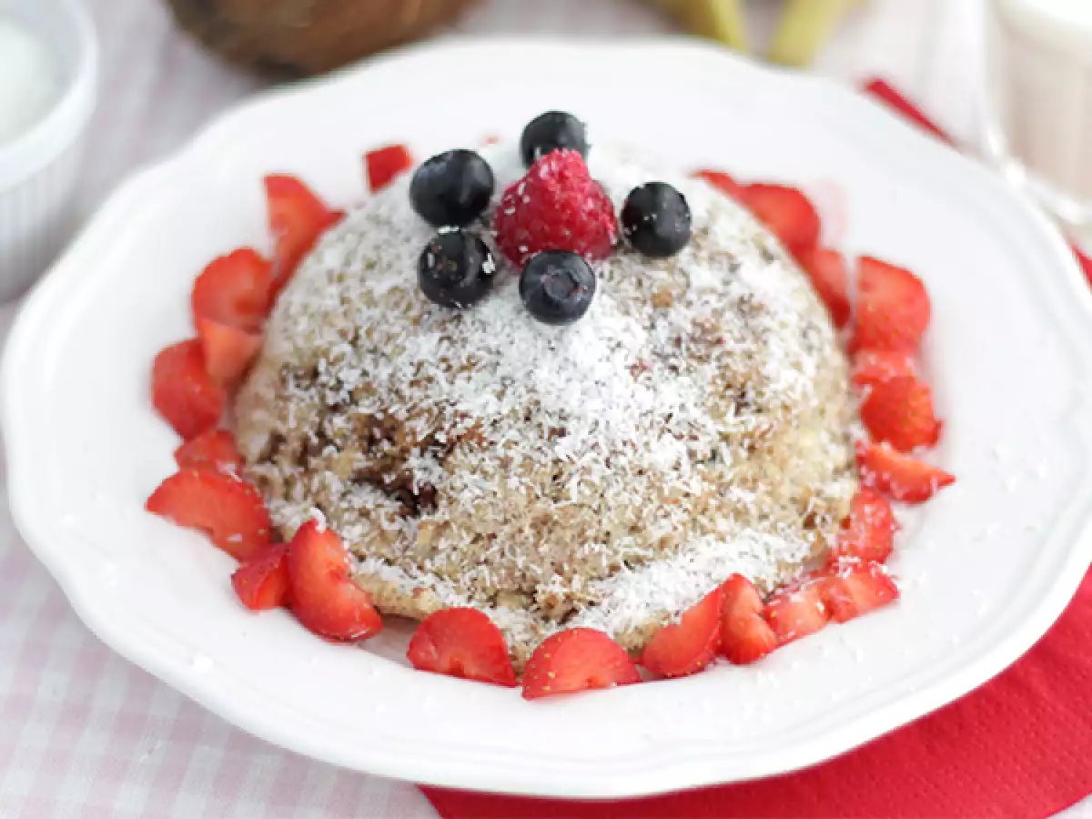 Bowl cake med banan og kokos – laktose- og glutenfri